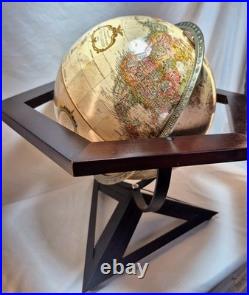 Hexagon Antique Raised Relief Desk Frank Lloyd Wright 20 Tall Replogle Globe