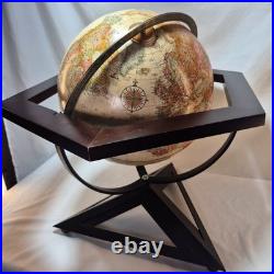 Hexagon Antique Raised Relief Desk Frank Lloyd Wright 20 Tall Replogle Globe