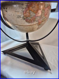 Hexagon Antique Raised Relief Desk Frank Lloyd Wright 20 Tall Replogle Globe