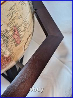 Hexagon Antique Raised Relief Desk Frank Lloyd Wright 20 Tall Replogle Globe