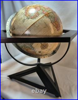 Hexagon Antique Raised Relief Desk Frank Lloyd Wright 20 Tall Replogle Globe