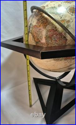 Hexagon Antique Raised Relief Desk Frank Lloyd Wright 20 Tall Replogle Globe
