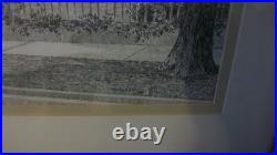 Hills-decaro Frank Lloyd Wright House, Original 1 Of 1 Pencil Drawing, Framed