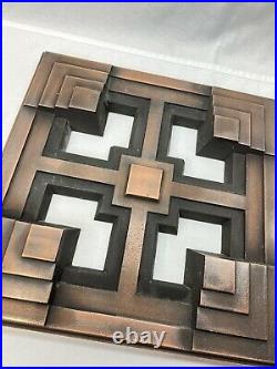 Historical Arts & Casting Frank Lloyd Wright Foundation 16 Copper Art Sculpture