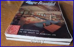 House Beautiful Magazine Frank Lloyd Wright double issue Nov 1955/Oct 1959
