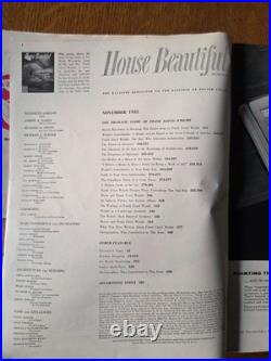 House Beautiful Magazine Frank Lloyd Wright double issue Nov 1955/Oct 1959