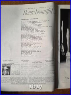 House Beautiful Magazine Frank Lloyd Wright double issue Nov 1955/Oct 1959