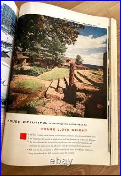 House Beautiful Magazine, November 1955 Volume 97, No. 11 Frank Lloyd Wright