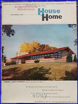 House & Home 1956 Frank Lloyd Wright Mid Century Modern MCM Prefabricated