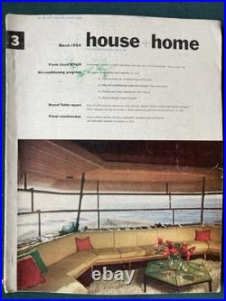 House + Home March 1954 Frank Lloyd Wright, Air Conditioning, Panel Construction