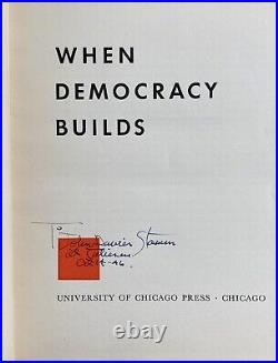 INSCRIBED by Frank Lloyd Wright When Democracy Builds On Architecture 40s