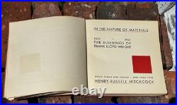 In the Nature of Materials The Buildings of Frank Lloyd Wright Hard Cover Book