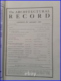 Jan 1925 Architectural Record Owner Allan D Conover UW Prof Frank Lloyd Wright