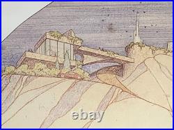 Japanese Woodblock Print Frank Lloyd Wright Poster Framed The Donahoe Project