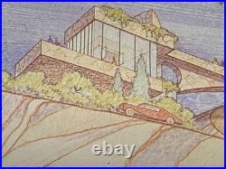 Japanese Woodblock Print Frank Lloyd Wright Poster Framed The Donahoe Project