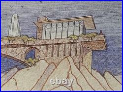 Japanese Woodblock Print Frank Lloyd Wright Poster Framed The Donahoe Project