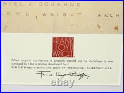 Japanese Woodblock Print Frank Lloyd Wright Poster Framed The Donahoe Project