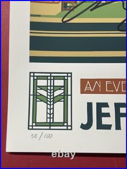 Jeff Tweedy Signed Unity Temple Poster Ryan Duggan Print Frank Lloyd Wright