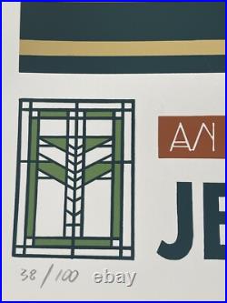 Jeff Tweedy Signed Unity Temple Poster Ryan Duggan Print Frank Lloyd Wright