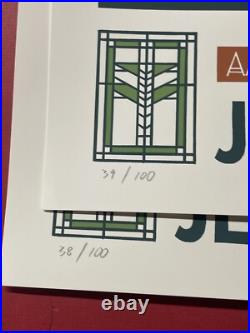 Jeff Tweedy Signed Unity Temple Poster Ryan Duggan Print Frank Lloyd Wright