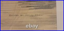 Johnny Crocker Hand Signed Pencil Art Similar To Frank Lloyd Wright/Paul Rudolph
