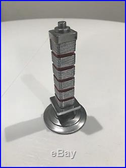 Johnson's Wax Research Tower Chrome Table Lighter By Frank Lloyd Wright