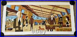 Josh Agle SHAG Serigraph Harmonic Perspective Art Print S/# Frank Lloyd Wright