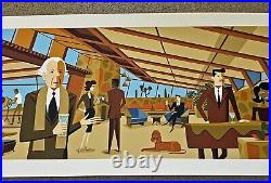 Josh Agle SHAG Serigraph Harmonic Perspective Art Print S/# Frank Lloyd Wright