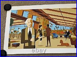 Josh Agle SHAG Serigraph Harmonic Perspective Art Print S/# Frank Lloyd Wright