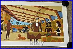 Josh Agle SHAG Serigraph Harmonic Perspective Art Print S/# Frank Lloyd Wright