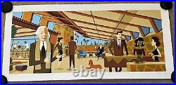 Josh Agle SHAG Serigraph Harmonic Perspective Art Print S/# Frank Lloyd Wright