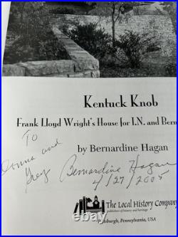 Kentuck Knob Frank Lloyd Wright's House for I. N & Bernardine Hagan/ 2005 SIGNED