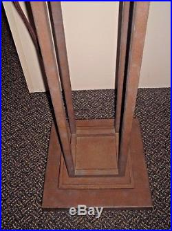 Kichler Frank Lloyd Wright Mission Style Stained Glass Floor Lamp Model 562030-L