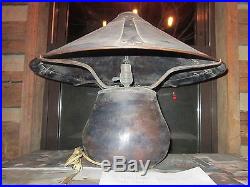 Large Hand Hammered Copper Mica Lamp Mission Bungalow Frank Lloyd Wright Era