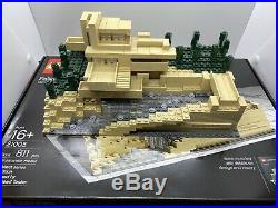 LEGO ARCHITECTURE FALLINGWATER 21005 FRANK LLOYD WRIGHT Box Manual Missing Tree