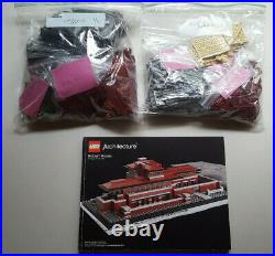 LEGO ARCHITECTURE Robie House 21010 COMPLETE Frank Lloyd Wright Chicago 2011 ART