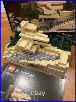 LEGO Architecture Fallingwater 21005 Frank Lloyd Wright CompleteBox & Manual
