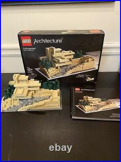 LEGO Architecture Fallingwater 21005 Frank Lloyd Wright Complete Box & Manual