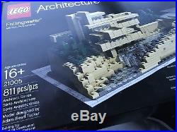 LEGO Architecture Fallingwater Retired Frank Lloyd Wright (21005) in Box, Used