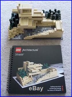 LEGO Architecture Rare Fallingwater Frank Lloyd Wright 21005 with instructions