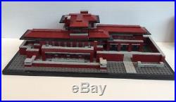LEGO Frank Lloyd Wright Robie House 21010 & Falling Water 21005 Counted/Complete
