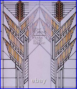 LIGHT SCREENS THE LEADED GLASS OF FRANK LLOYD WRIGHT By Julie Sloan Hardcover
