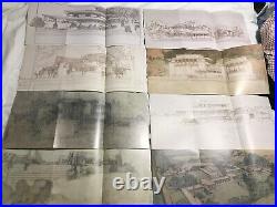 LOT of 16 Frank Lloyd Wright Architectural drawings Posters Prints Fallingwater