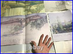 LOT of 16 Frank Lloyd Wright Architectural drawings Posters Prints Fallingwater