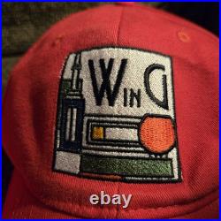 LOT x2 Vintage Frank Lloyd Wright'WING' Embroidered Hat Glencoe IL Baseball Cap