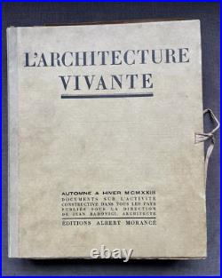 L'Architecture Vivante 1923 1924 1925 First Edition