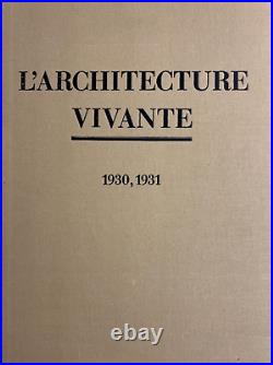 L'Architecture Vivante 1930, 1931