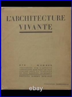 L'architecture Vivante Ete 1930 Frank Lloyd Wright (rare French Magazine)