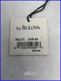 Ladys Bulova Quartz Watch, Model 96l211, Frank Lloyd Wright Collection, New