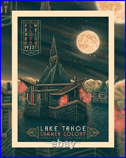 Lake Tahoe Summer Colony Frank Lloyd Wright by Luke Martin Ltd x/200 Print MINT